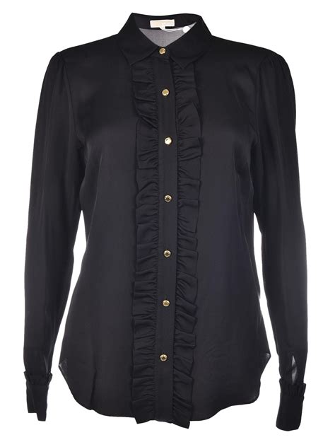 michael kors woman shirts|Michael Kors women's ruffled shirts.